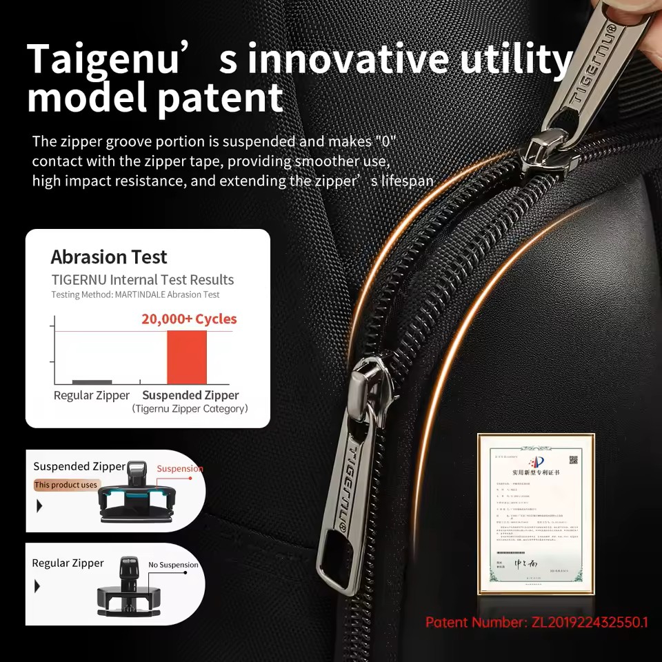 Tigernu 17" 3-in-1 Men's Backpack